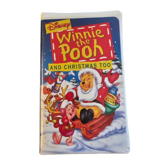 Winnie the Pooh and Christmas Too Walt Disney Classic Vintage VHS Clamshell Case - Picture 1 of 2
